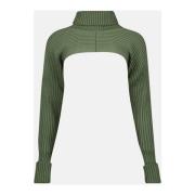 Groene Khaki Crop Trui IRO , Green , Dames