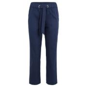 Casual broek met elastische tailleband Betty & Co , Blue , Dames