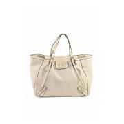 Giovanna Tote Tas met Magneetsluiting Ermanno Scervino , Beige , Dames