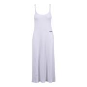 Elegante Viscose Elastaan Jurk Hinnominate , White , Dames