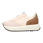 Roze Suède Sneakers voor Vrouwen Sun68 , Pink , Dames