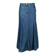 Zeemeermin Stijl Lange Rok Marella , Blue , Dames