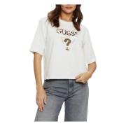 Aurelie Boxy TEE Shirt Guess , White , Dames