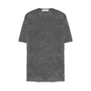 Antracietgrijze Crew Neck T-shirt Logo Patch Our Legacy , Gray , Heren