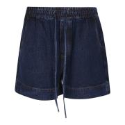 Casual Denim Shorts voor Vrouwen P.a.r.o.s.h. , Blue , Dames