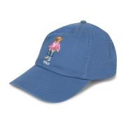 Blauwe Teddy Geborduurde Baseballpet Polo Ralph Lauren , Blue , Heren