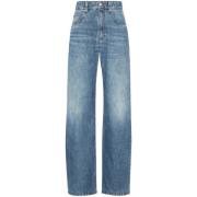 Elegante Denim Broek voor Vrouwen Brunello Cucinelli , Blue , Dames