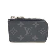 Pre-owned Canvas wallets Louis Vuitton Vintage , Black , Heren