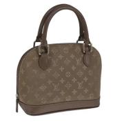 Pre-owned Canvas handbags Louis Vuitton Vintage , Gray , Dames