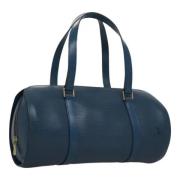 Pre-owned Leather handbags Louis Vuitton Vintage , Blue , Dames