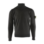 Grijze Wol Heren Trui Stone Island , Gray , Heren