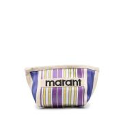 Gestreepte Logo Print Schoudertas Isabel Marant , Multicolor , Dames