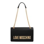 Stijlvolle Crossbody Tas met Verstelbare Band Love Moschino , Black , ...