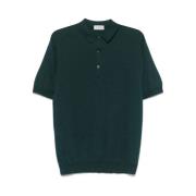 Groene Polo Sweater John Smedley , Green , Heren