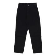 Zwarte Denim Fietser Jeans HUF , Black , Heren