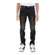 Stretch Denim Skinny Jeans Purple Brand , Black , Heren