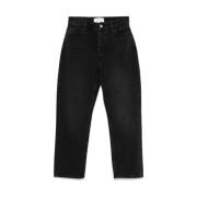 Zwarte Klassieke Five-Pocket Jeans Studio Nicholson , Black , Dames