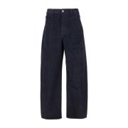 Blauwe Five Pocket Katoenen Jeans Jacquemus , Blue , Heren