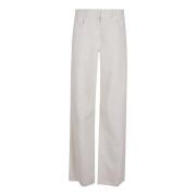 Gekleurde Broek Brunello Cucinelli , White , Dames