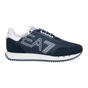 Multicolor Vetersluiting Sneakers Emporio Armani EA7 , Blue , Heren