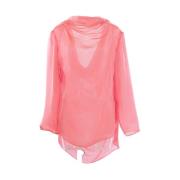 Zijden Chiffon Roze Blouse Giorgio Armani , Pink , Dames