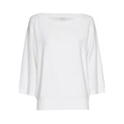 Witte Boothals Pullover Marie Méro , White , Dames