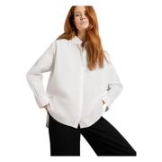 Oversized Katoenen Overhemd Selected Femme , White , Dames