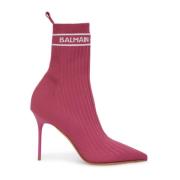 Stijlvolle Laarzen voor Trendy Looks Balmain , Pink , Dames