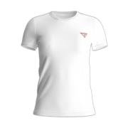 Dames-T-shirt Guess Mini Triangle Guess , White , Dames