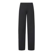 Relaxed Fit Lage kruis O-vormige broek Drykorn , Black , Dames