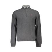 Grijze Casual Half-Zip Sweater Napapijri , Gray , Heren