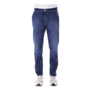 Blauwe Logo Jeans Regular Fit Dondup , Blue , Heren