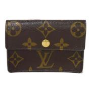 Pre-owned Canvas wallets Louis Vuitton Vintage , Brown , Dames