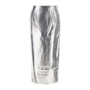 Metallic Midi Potloodrok met Achterste Split Rotate Birger Christensen...