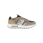 Contrast Accent Sneakers voor Moderne Mannen Napapijri , Gray , Heren