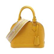 Pre-owned Leather handbags Louis Vuitton Vintage , Yellow , Dames