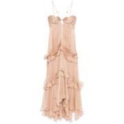 Blush Beige Jurk met Benig Lijfje Maria Lucia Hohan , Beige , Dames