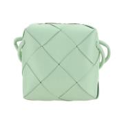 Mini Cassette Schoudertas Bottega Veneta , Green , Dames