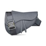 Leren Saddle tas met CD handtekening Dior , Gray , Heren