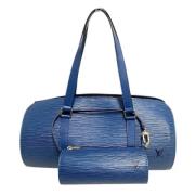 Pre-owned Leather handbags Louis Vuitton Vintage , Blue , Dames