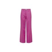 Roze Palazzo Broek voor Moderne Vrouwen Only , Pink , Dames