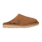 Beige Suède Pantoffels met Rubberen Zool UGG , Beige , Heren