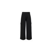 Zwarte Cargo Broek Lente/Zomer Collectie Jacqueline de Yong , Black , ...