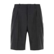 Houtskool Wol Bermuda Shorts Our Legacy , Gray , Heren