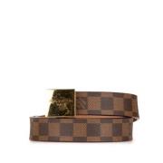 Pre-owned Canvas belts Louis Vuitton Vintage , Brown , Dames