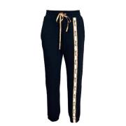 Katoenen sweatpants met lint Alviero Martini 1a Classe , Blue , Dames