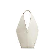 Witte Open Top Handtas met Afneembare Pouch Tod's , White , Dames