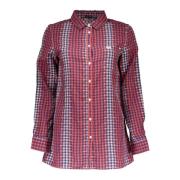 Rode Italiaanse Stijl Lange Mouw Shirt Lee , Red , Heren