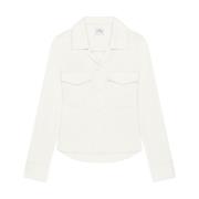 Witte Blouse met Zakken Courrèges , White , Dames