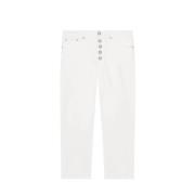 Katoenen jeans voor een stijlvolle look Dondup , White , Dames